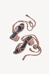 ISABEL - Strappy Cotton Sandals